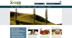Desktop Screenshot of anzcofoods.com